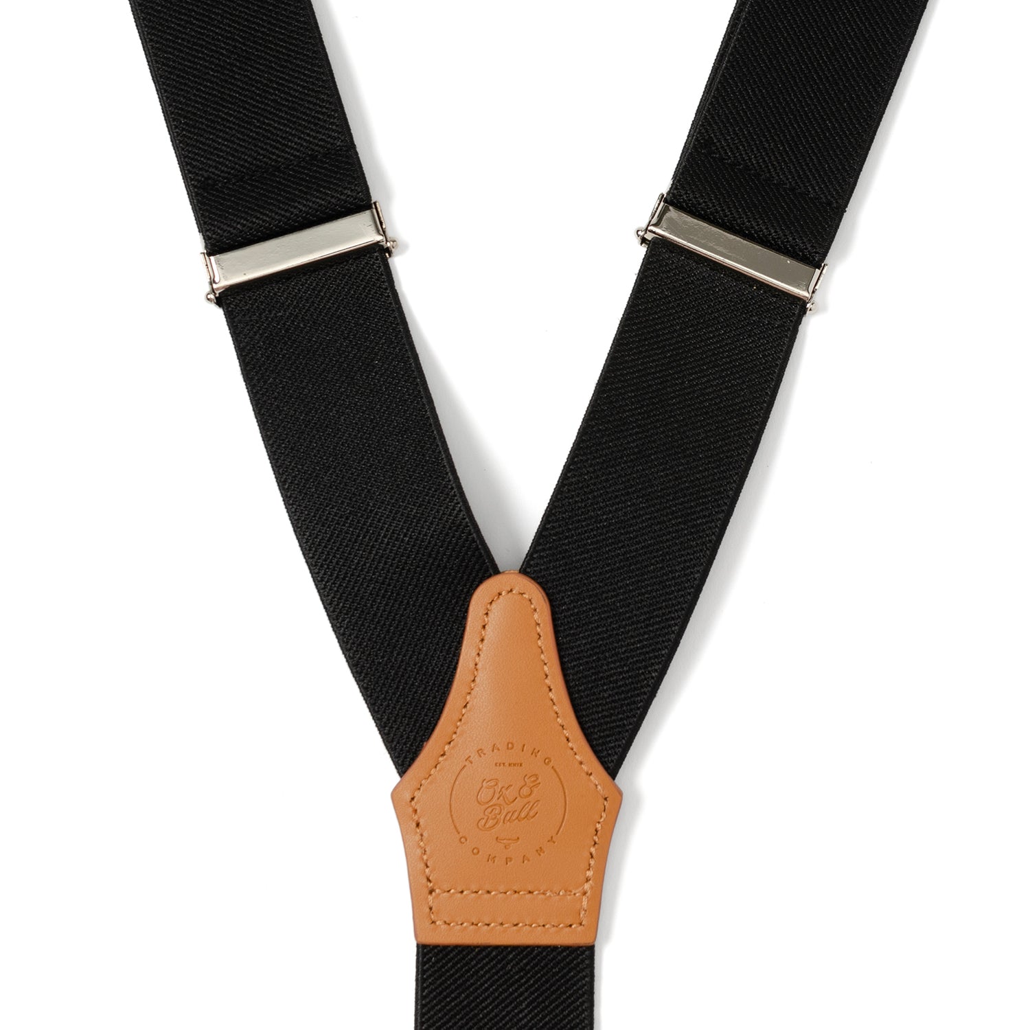 Black Convertible Suspenders by Cufflinks.com