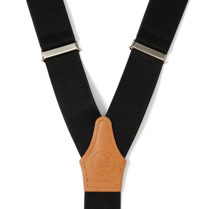 Black Convertible Suspenders by Cufflinks.com