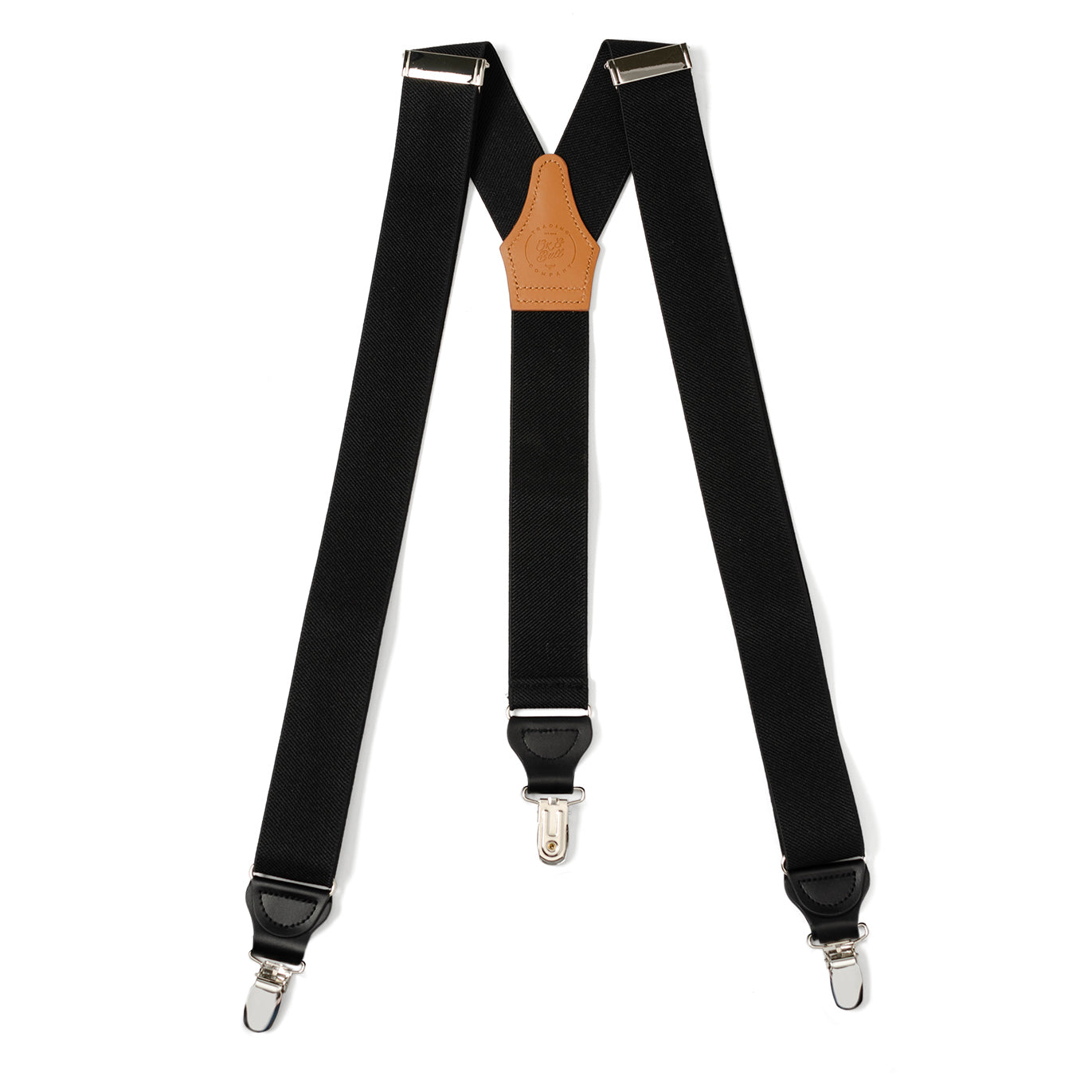 Black Convertible Suspenders by Cufflinks.com