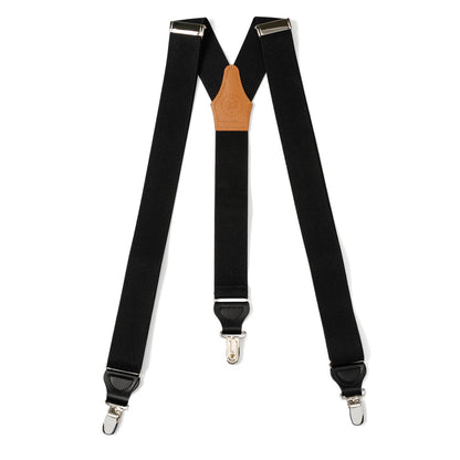 Black Convertible Suspenders by Cufflinks.com
