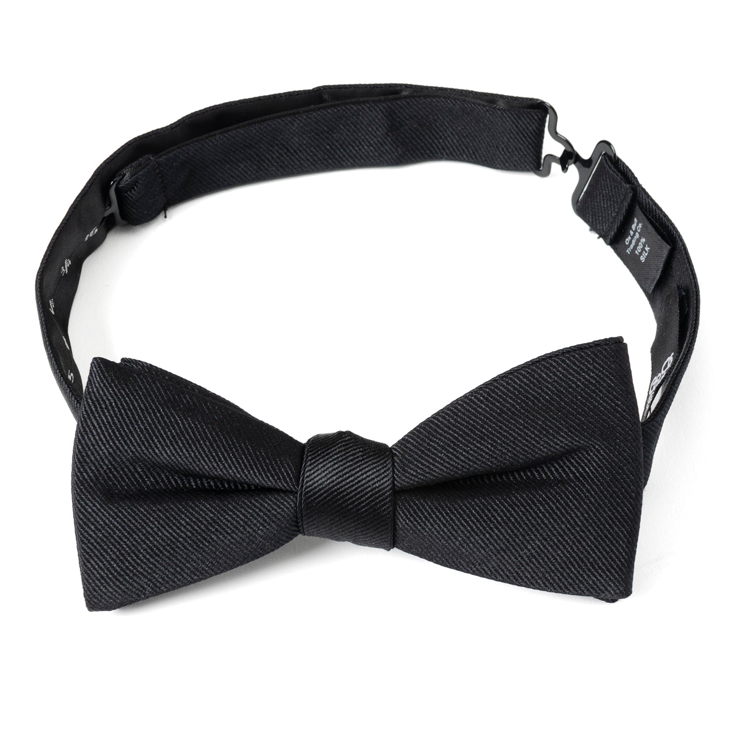 Black Silk Bow Pre-Tie by Cufflinks.com