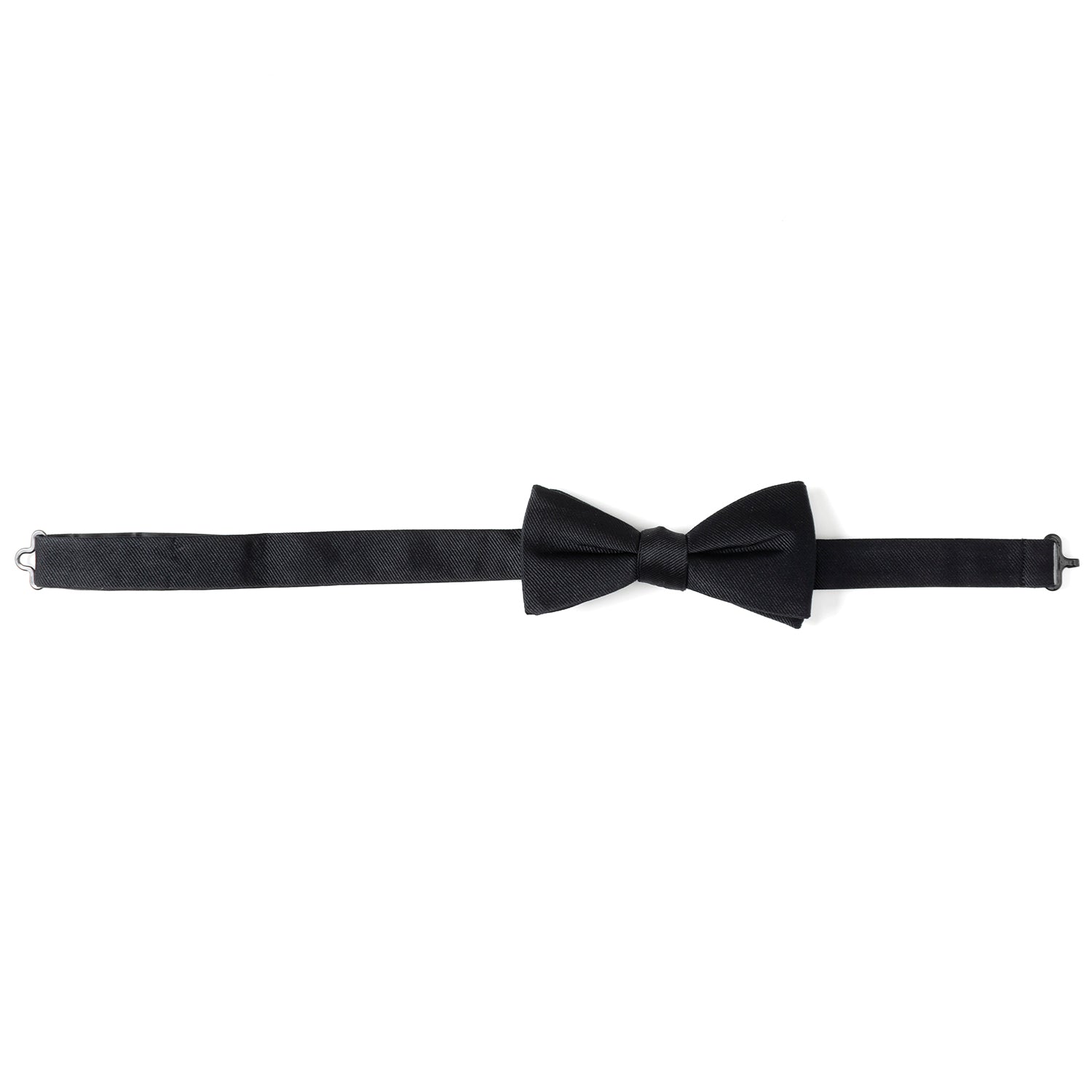Black Silk Bow Pre-Tie by Cufflinks.com