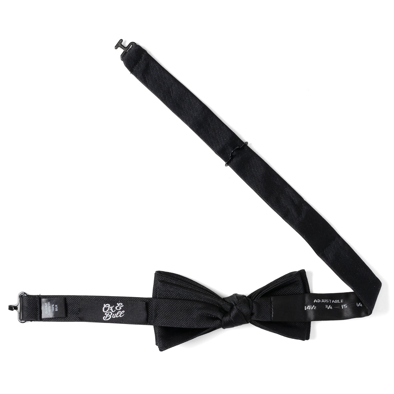 Black Silk Bow Pre-Tie by Cufflinks.com