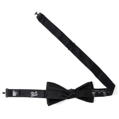 Black Silk Bow Pre-Tie by Cufflinks.com