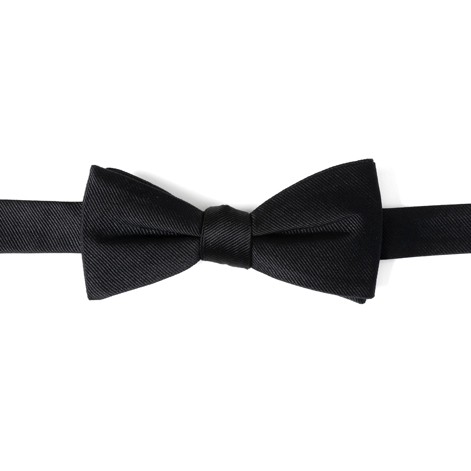 Black Silk Bow Pre-Tie by Cufflinks.com