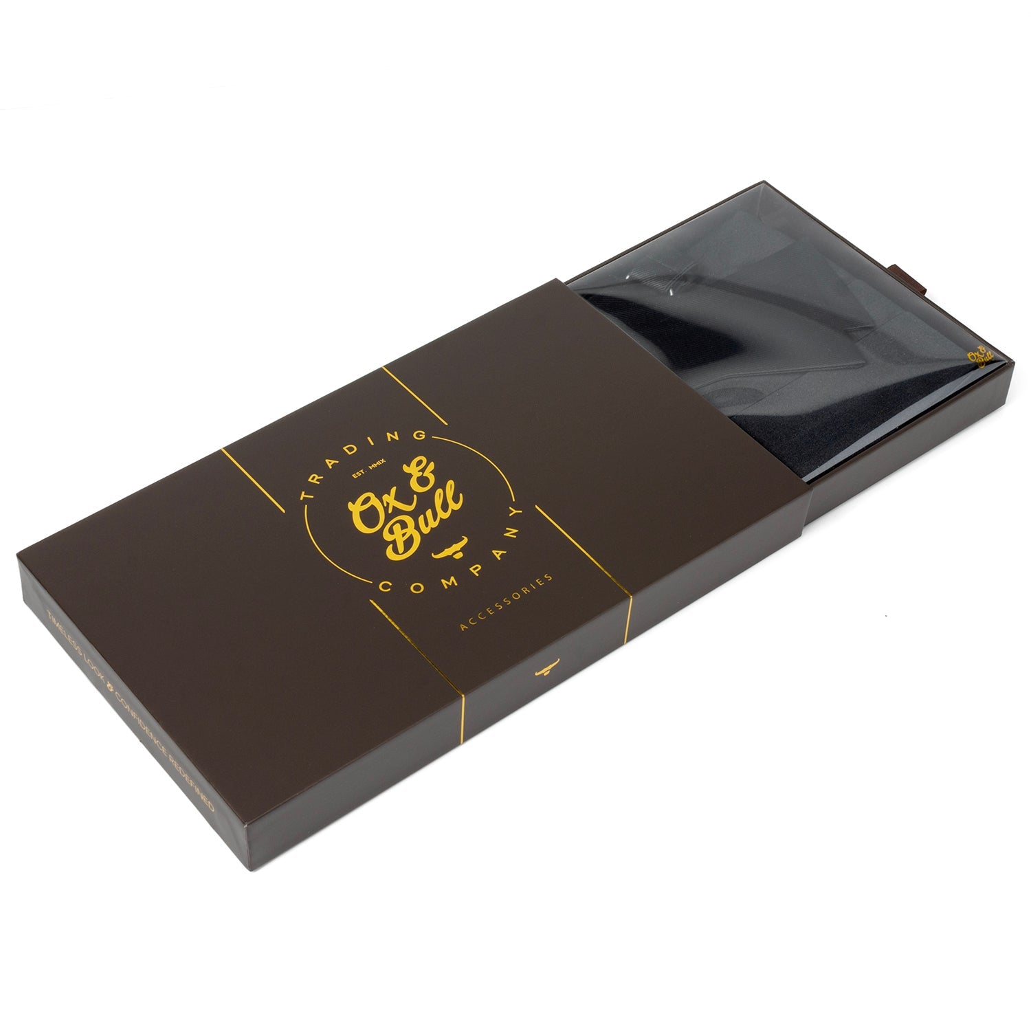 Black Silk Cummerbund and Bowtie Set by Cufflinks.com