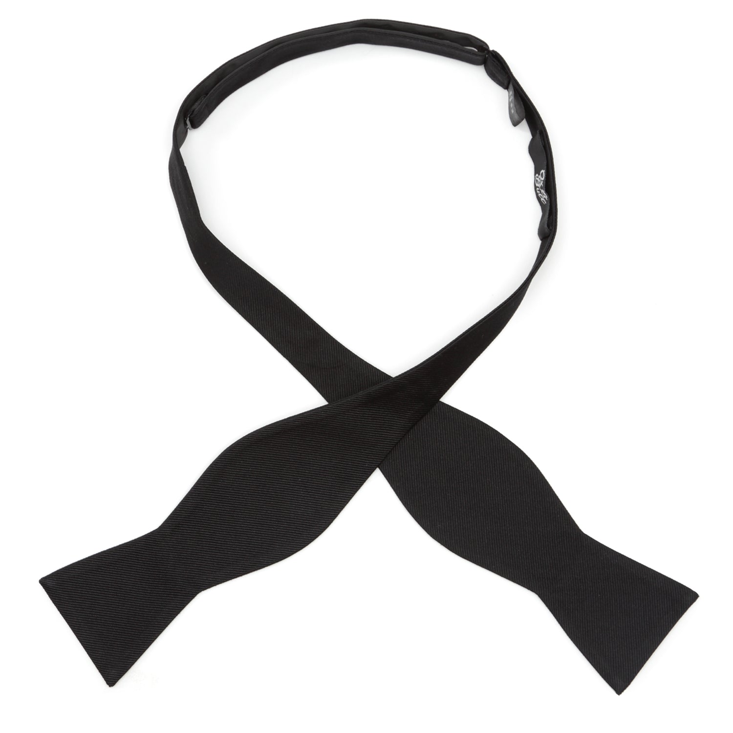 Black Self Tie Bow Tie by Cufflinks.com