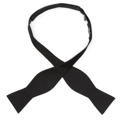 Black Self Tie Bow Tie by Cufflinks.com