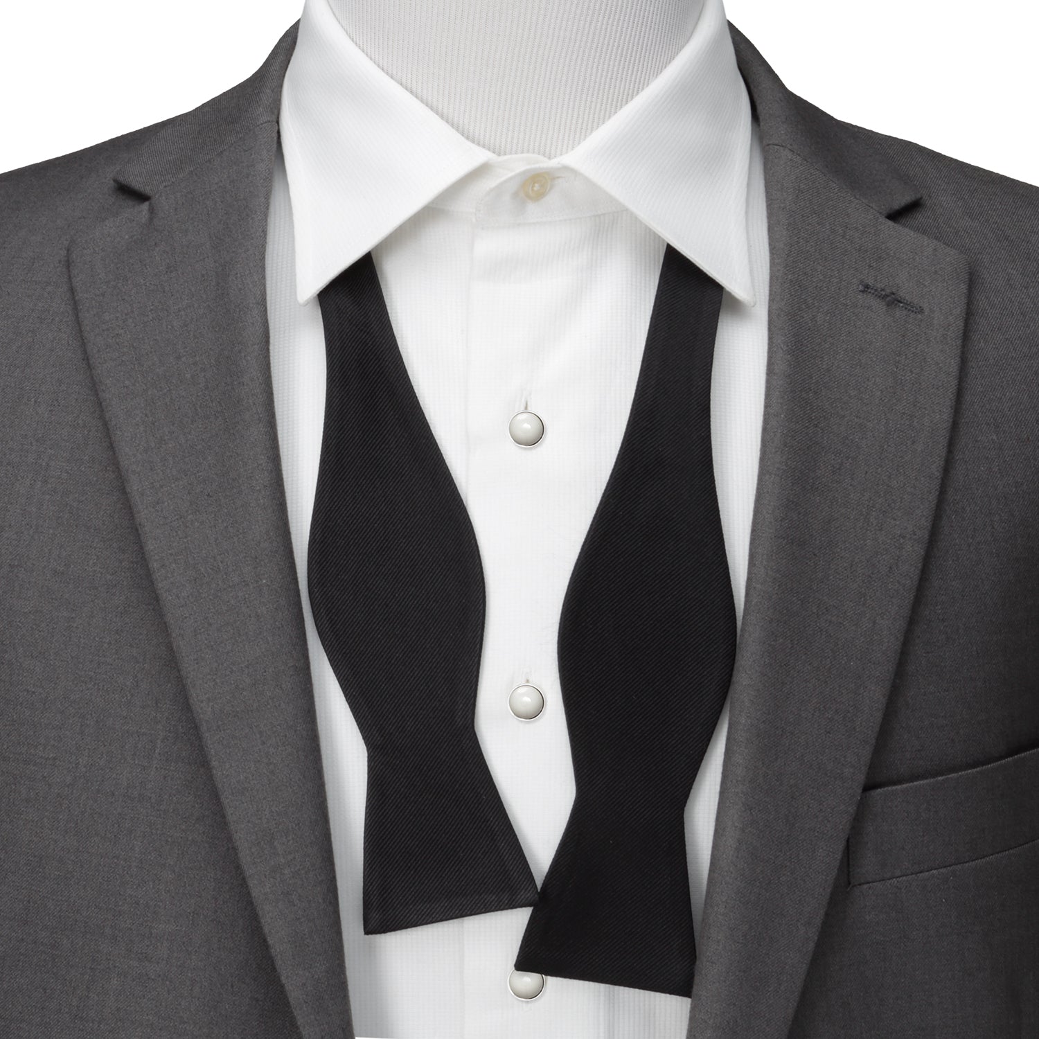 Black Self Tie Bow Tie by Cufflinks.com