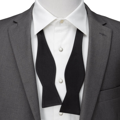 Black Self Tie Bow Tie by Cufflinks.com