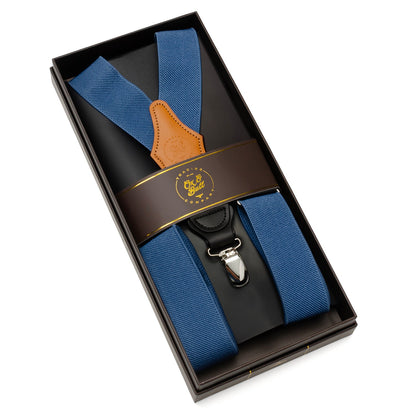 Blue Convertible Suspenders by Cufflinks.com