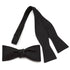 Black Formal Pinstripe Silk Bow Tie by Cufflinks.com