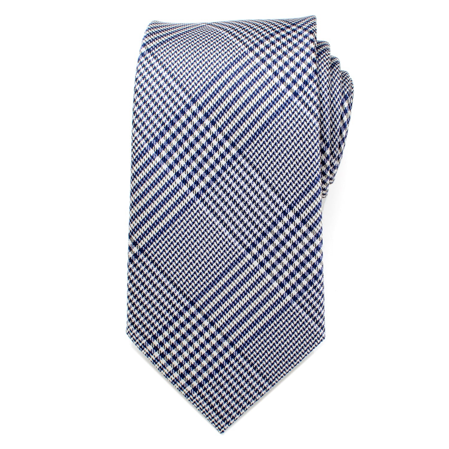 Blue Glen Plaid Silk Tie by Cufflinks.com