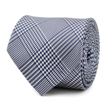 Blue Glen Plaid Silk Tie by Cufflinks.com