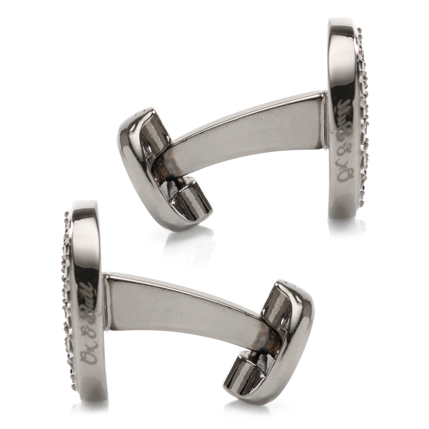 Crystal Button Pave Cufflinks by Cufflinks.com