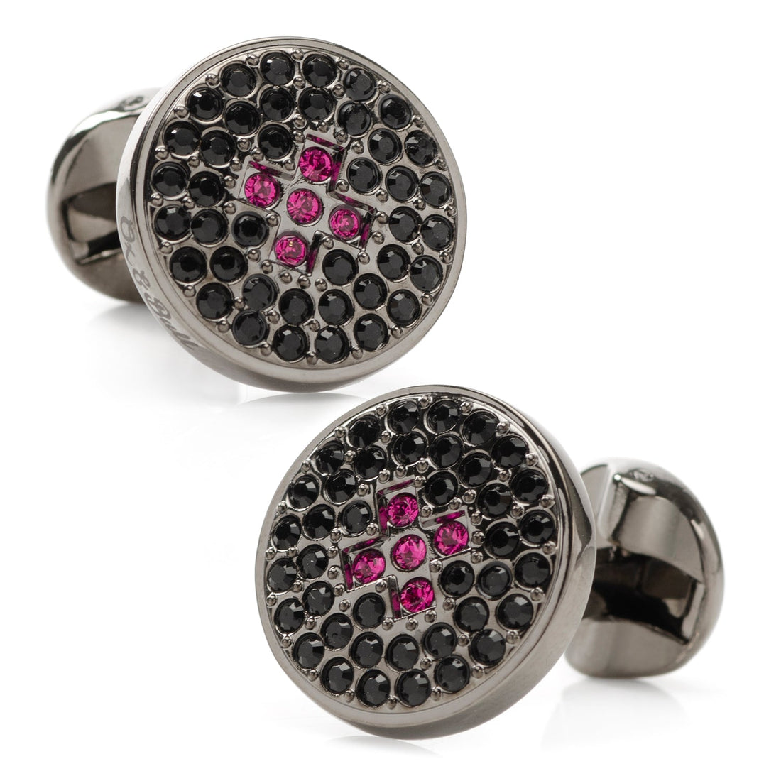 Crystal Button Pave Cufflinks by Cufflinks.com