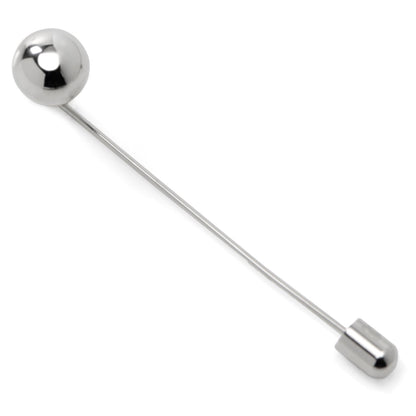 Stainless Steel Circle Ball Stick Pin by Cufflinks.com