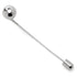 Stainless Steel Circle Ball Stick Pin by Cufflinks.com
