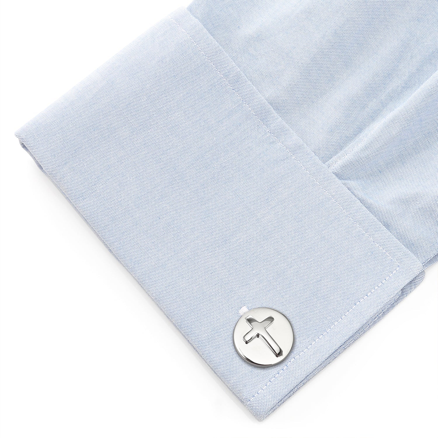 Cross Stainless Steel Cufflinks and Tie Clip Gift Set by Cufflinks.com