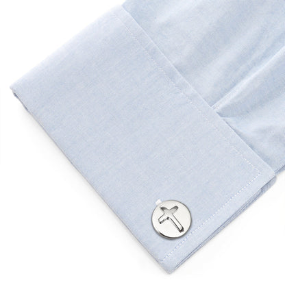 Cross Stainless Steel Cufflinks and Tie Clip Gift Set by Cufflinks.com