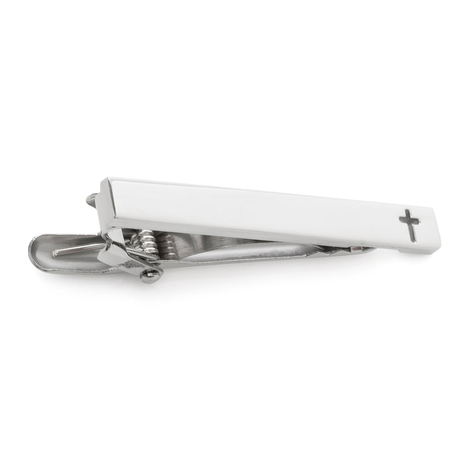Cross Cutout Stainless Steel Tie Clip by Cufflinks.com