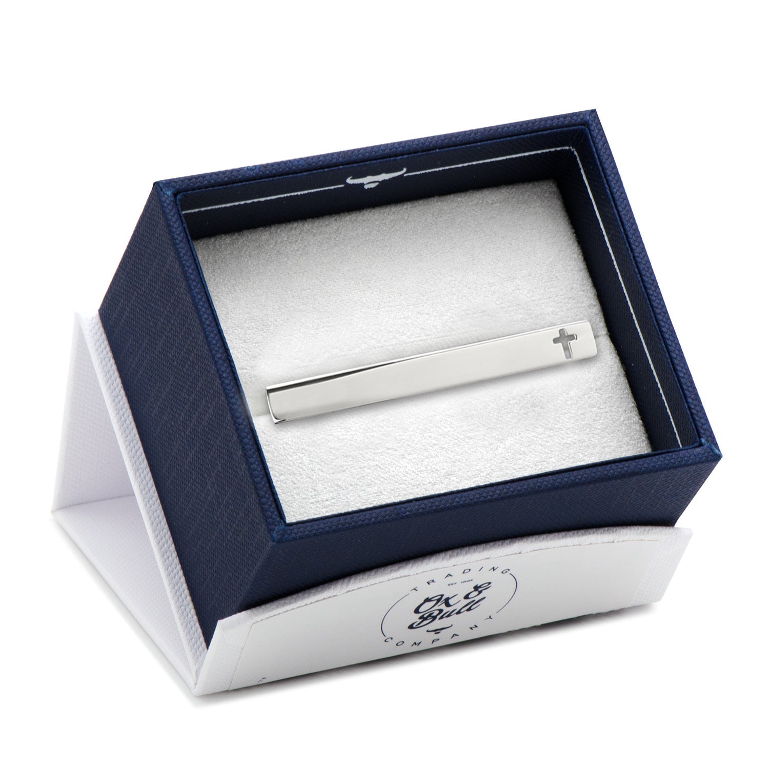 Cross Cutout Stainless Steel Tie Clip by Cufflinks.com