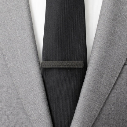 Stainless Steel Carbon Fiber Tire Tread Tie Clip by Cufflinks.com