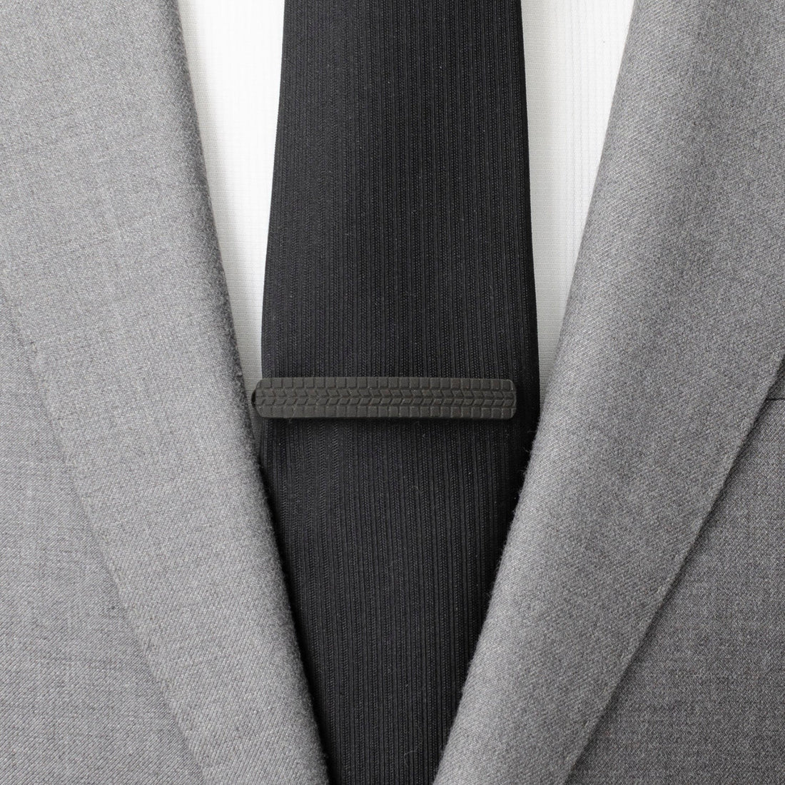 Stainless Steel Carbon Fiber Tire Tread Tie Clip by Cufflinks.com