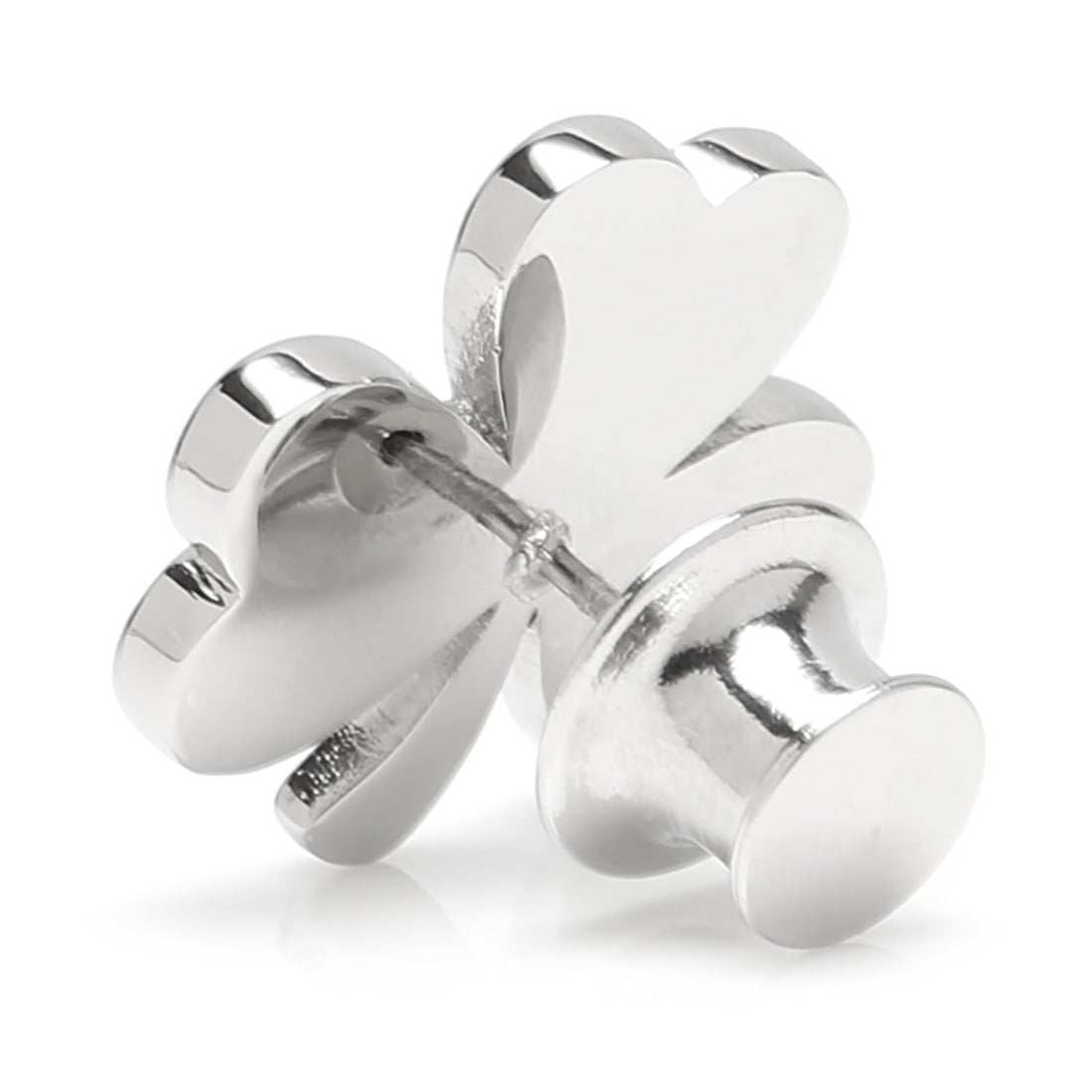 Clover Stainless Steel Lapel Pin by Cufflinks.com