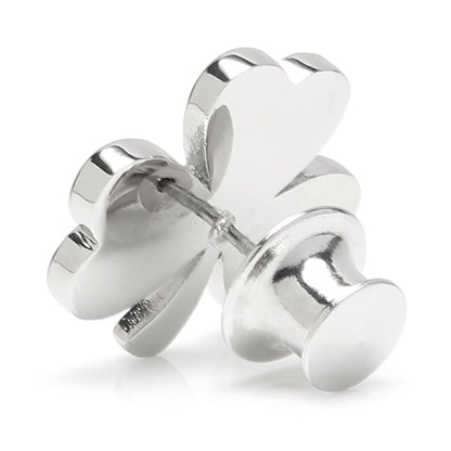 Clover Stainless Steel Lapel Pin by Cufflinks.com