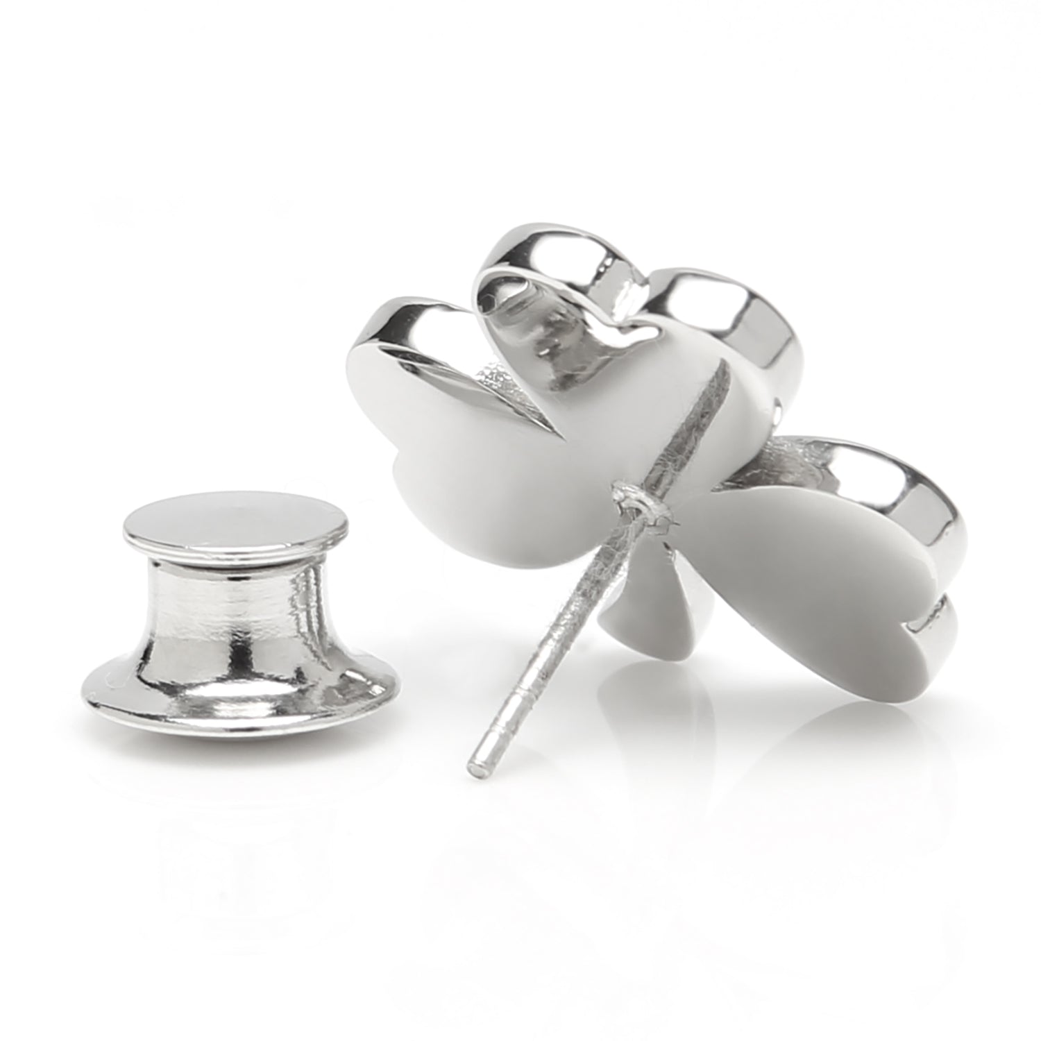 Clover Stainless Steel Lapel Pin by Cufflinks.com