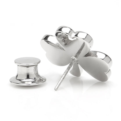 Clover Stainless Steel Lapel Pin by Cufflinks.com