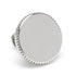 Stainless Steel Coin Edge Engravable Lapel Pin by Cufflinks.com