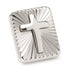 Stainless Steel Radiant Cross Lapel Pin by Cufflinks.com