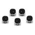 Stainless Steel with Black Pave Crystal 5-Studs by Cufflinks.com
