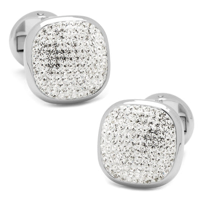 White Pave Crystal 5-Stud Set by Cufflinks.com