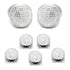 White Pave Crystal 5-Stud Set by Cufflinks.com
