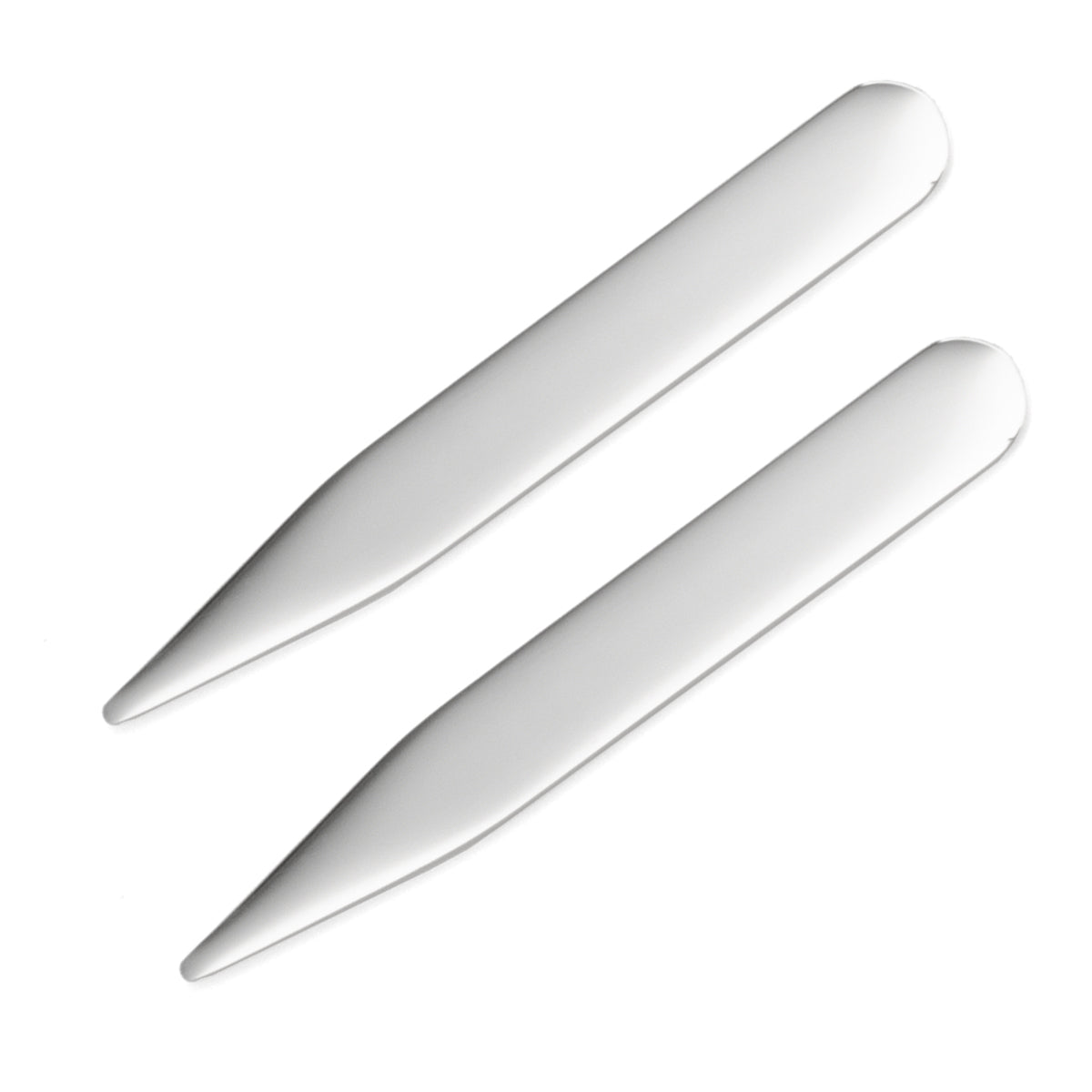 Stainless Steel Engravable Collar Stays by Cufflinks.com
