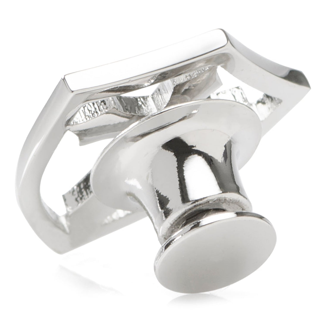 Stainless Steel Cross Shield Lapel Pin by Cufflinks.com