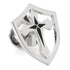Stainless Steel Cross Shield Lapel Pin by Cufflinks.com