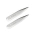 Stainless Steel Engravable Short Collar Stays by Cufflinks.com