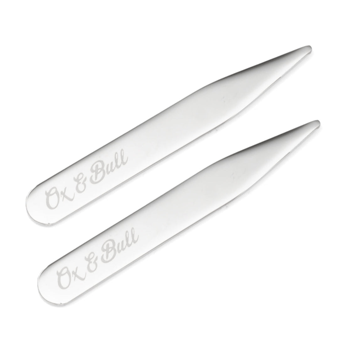Stainless Steel Engravable Collar Stays by Cufflinks.com