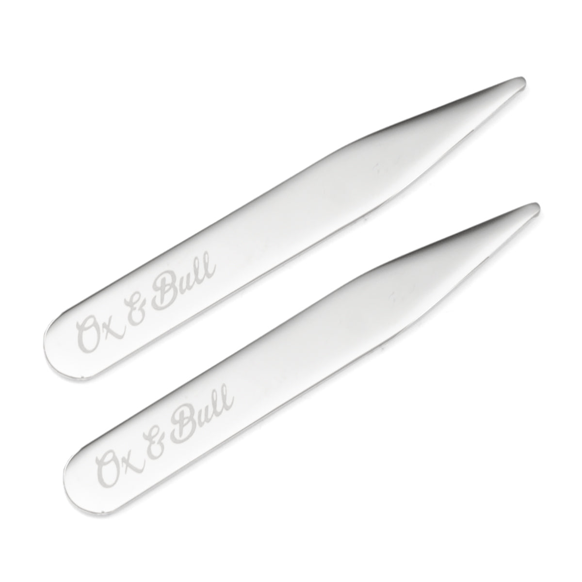 Stainless Steel Engravable Collar Stays by Cufflinks.com
