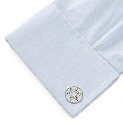 Star of David Stainless Steel Cufflinks by Cufflinks.com