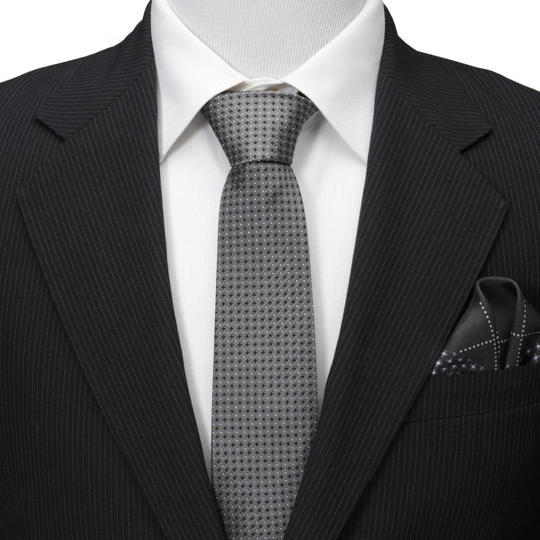 Gray Cross Dot-Men&