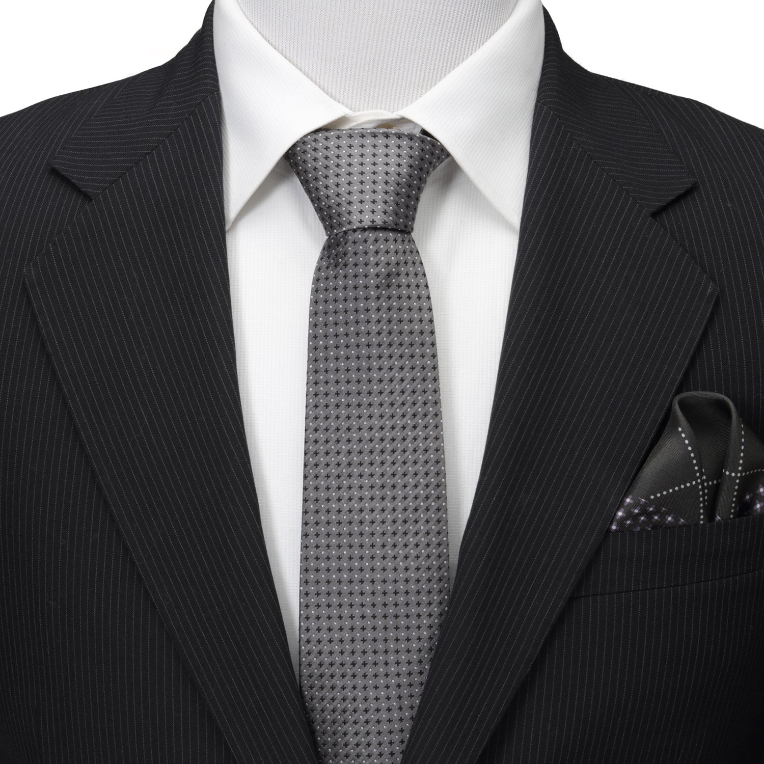 Gray Cross Dot-Men&