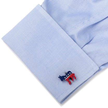 Stainless Steel Democratic Donkey Cufflinks by Cufflinks.com