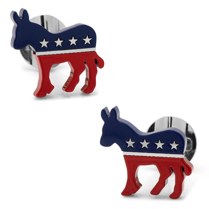 Stainless Steel Democratic Donkey Cufflinks by Cufflinks.com