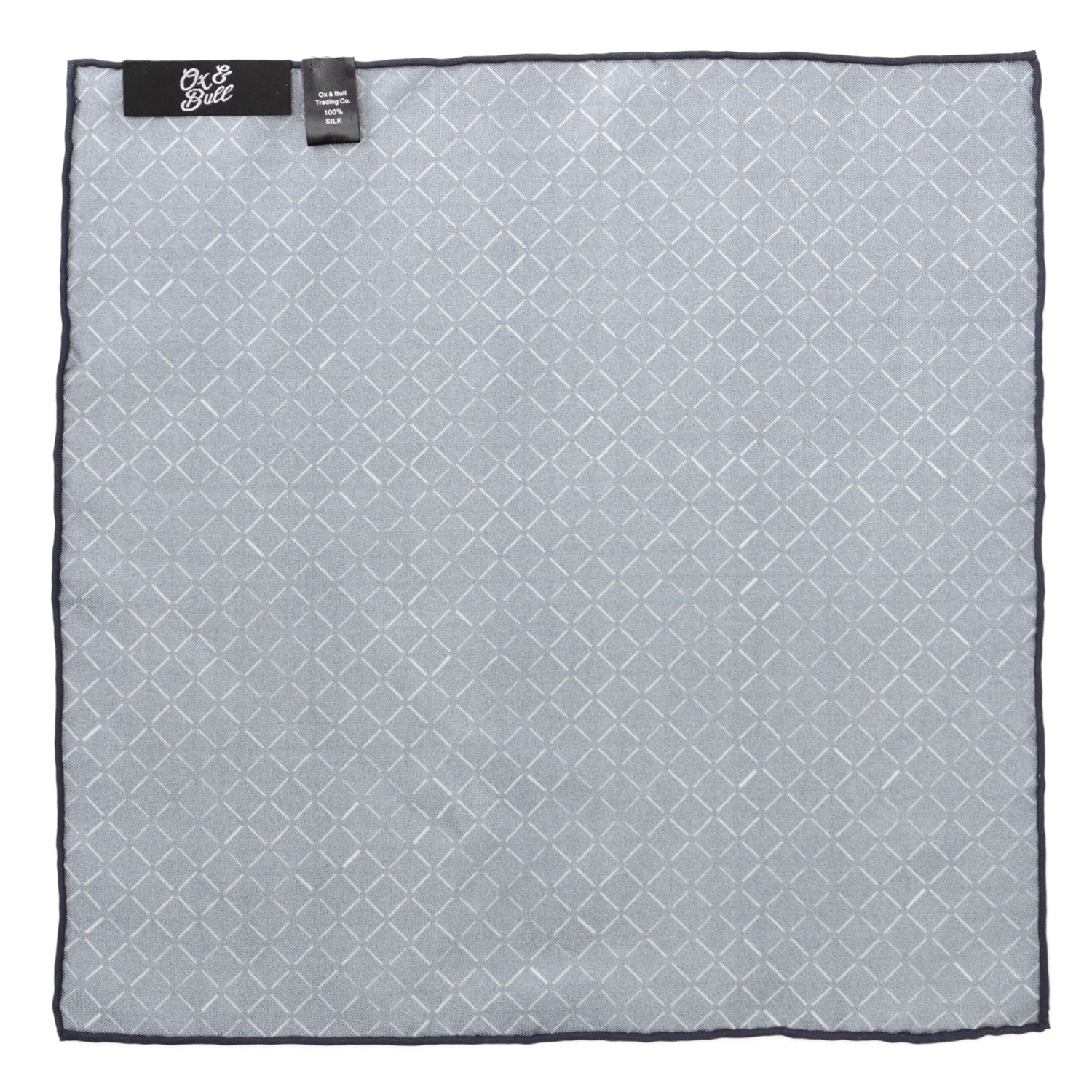 Navy Diamond Pocket Square by Cufflinks.com
