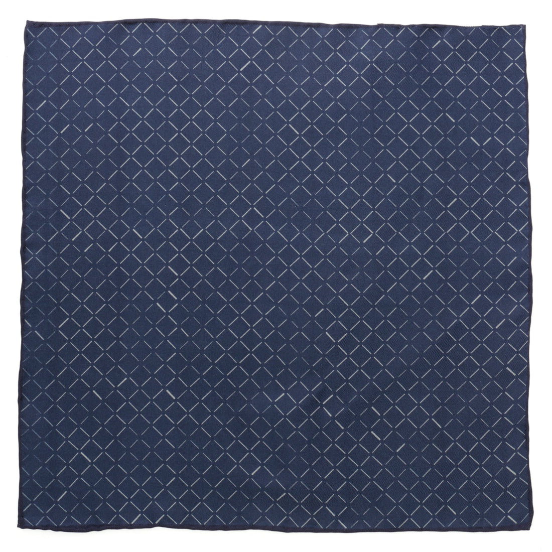 Navy Diamond Pocket Square by Cufflinks.com